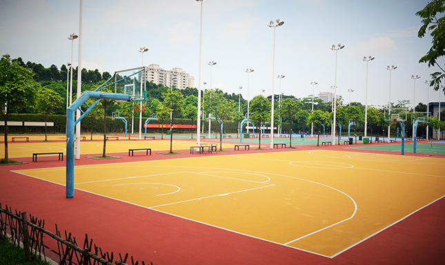 篮球架篮球场厂家三亿体育